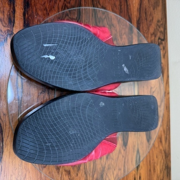 Munro Kala Slide Sandal - Red Leather - size 6 - Picture 9 of 15